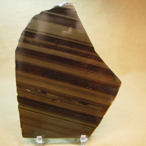 Obsidian, double flow or banded slabs