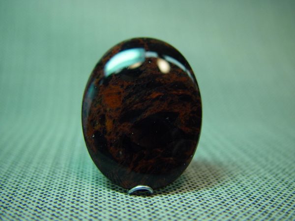 Obsidian, mahogany black lace, 40 x 30mm