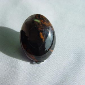 Obsidian, mahog. black lace 30 x 22mm