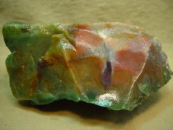 Rough: Pink and green moss agate | Stone Age Industries