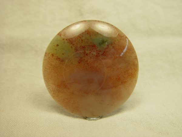 Pink and green moss agate, 38mm